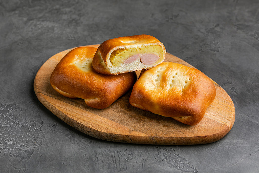 Ланч с картошкой и сосиской 
